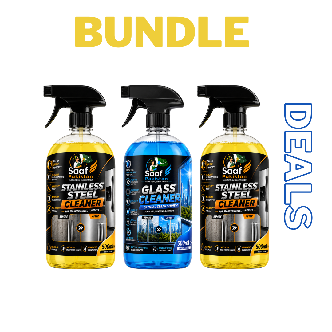 2 X SS Cleaner 500ml + 1 X Glass Cleaner 500ml  - Bundle Offer