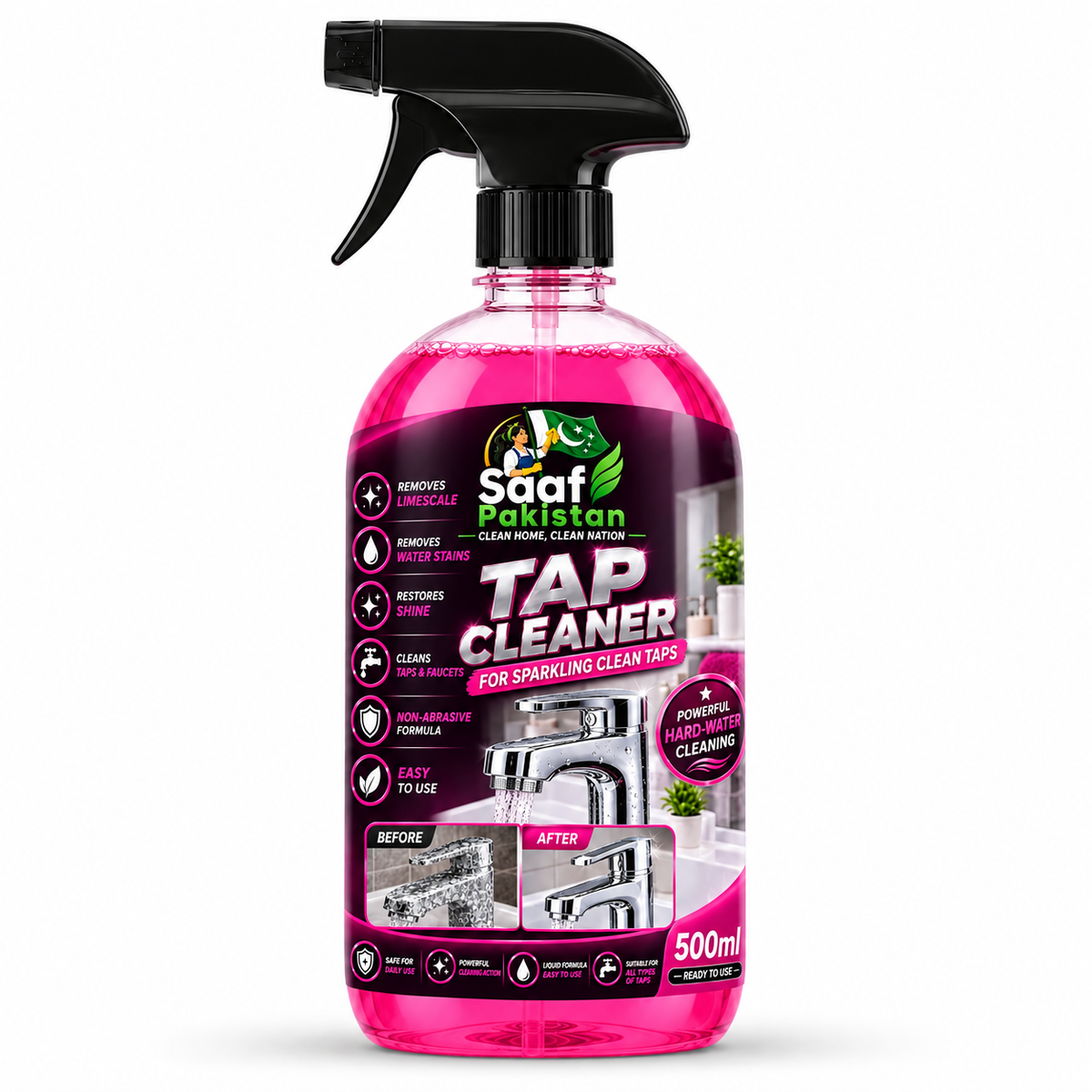Tap Cleaner 500ml - Saaf Pakistan